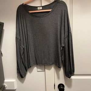 Grey cropped BKE top